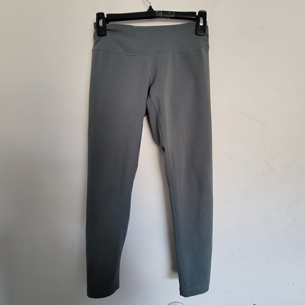 Zella Gray Green Workout Active Cropped Pull On Legging Tights Pants Size XS